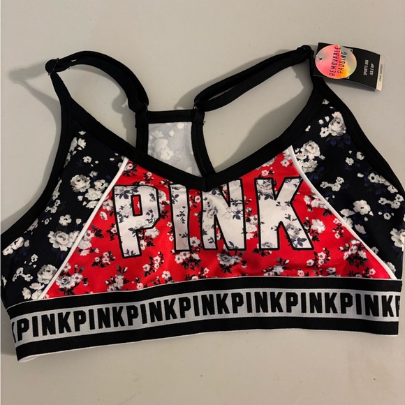 HOST PICK!!! 💫🎉💕 VS PINK bra red and black - Picture 1 of 3
